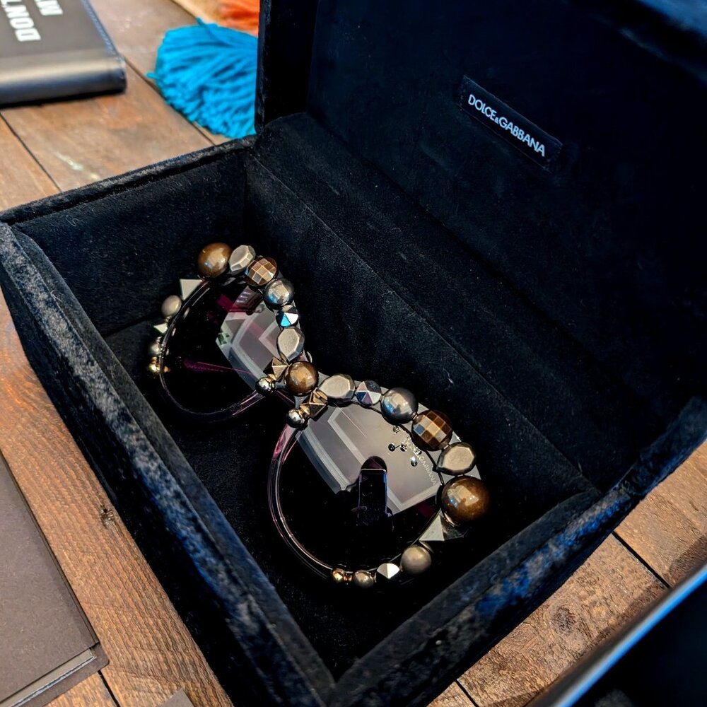 Dolce & Gabbana Butterfly Sunglasses DG4266 29168G 55 | Translucent Gray | Gray